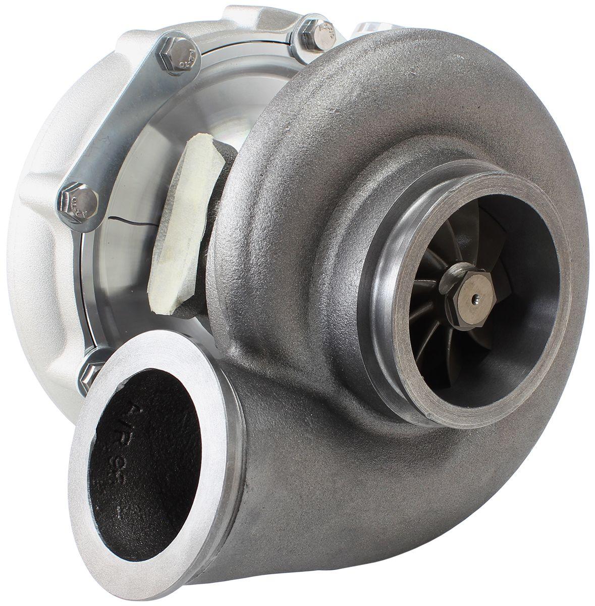 Aeroflow Performance External Wastegate, V-Band Inlet & Exhaust Flanges Aeroflow BOOSTED 7875 V-Band .96 Turbocharger 1050HP, Natural Cast Finish AF8005-4030 SR