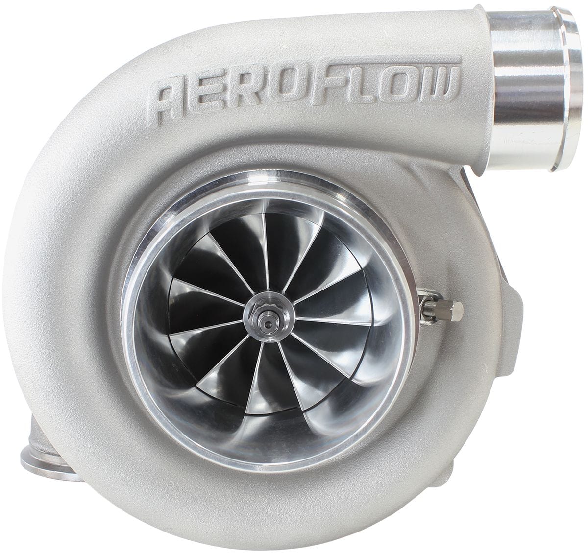 Aeroflow Performance External Wastegate, V-Band Inlet & Exhaust Flanges Aeroflow BOOSTED 7875 V-Band .96 Turbocharger 1050HP, Natural Cast Finish AF8005-4030 SR