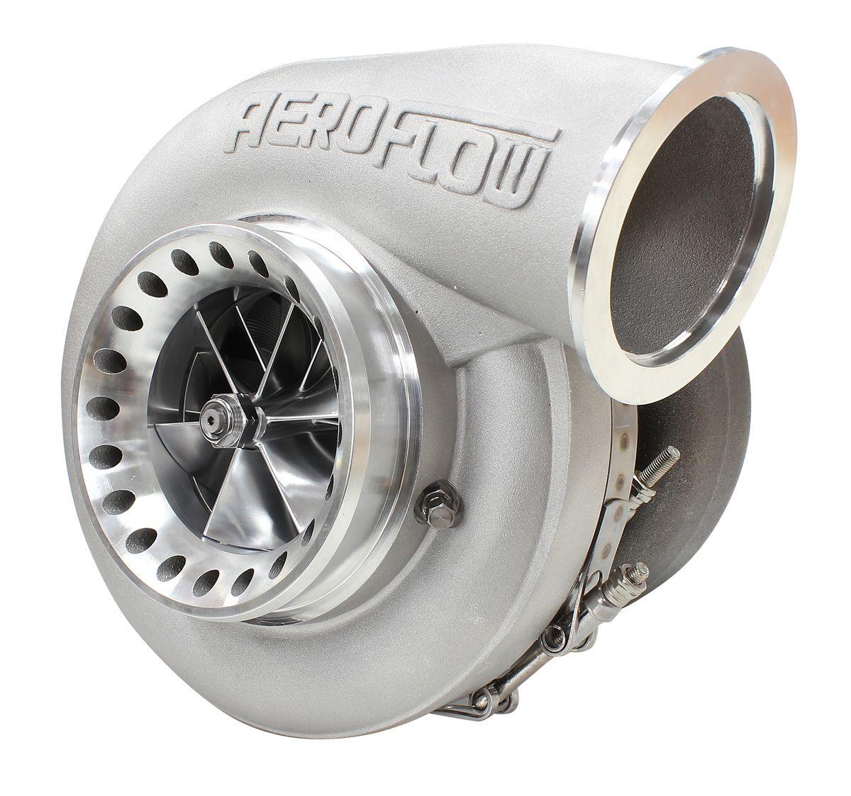 Aeroflow Performance External Wastegate, V-Band Inlet & Exhaust Flanges Aeroflow BOOSTED 8888 V-Band 1.31 Turbocharger 1600HP, Natural Cast Finish AF8006-6003 SR