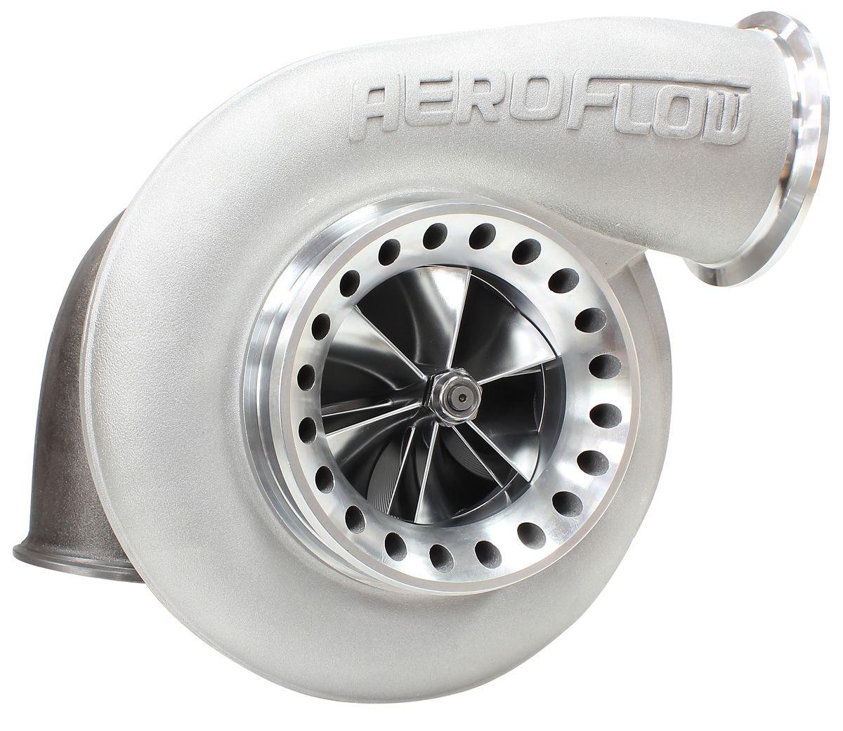 Aeroflow Performance External Wastegate, V-Band Inlet & Exhaust Flanges Aeroflow BOOSTED 8888 V-Band 1.31 Turbocharger 1600HP, Natural Cast Finish AF8006-6003 SR
