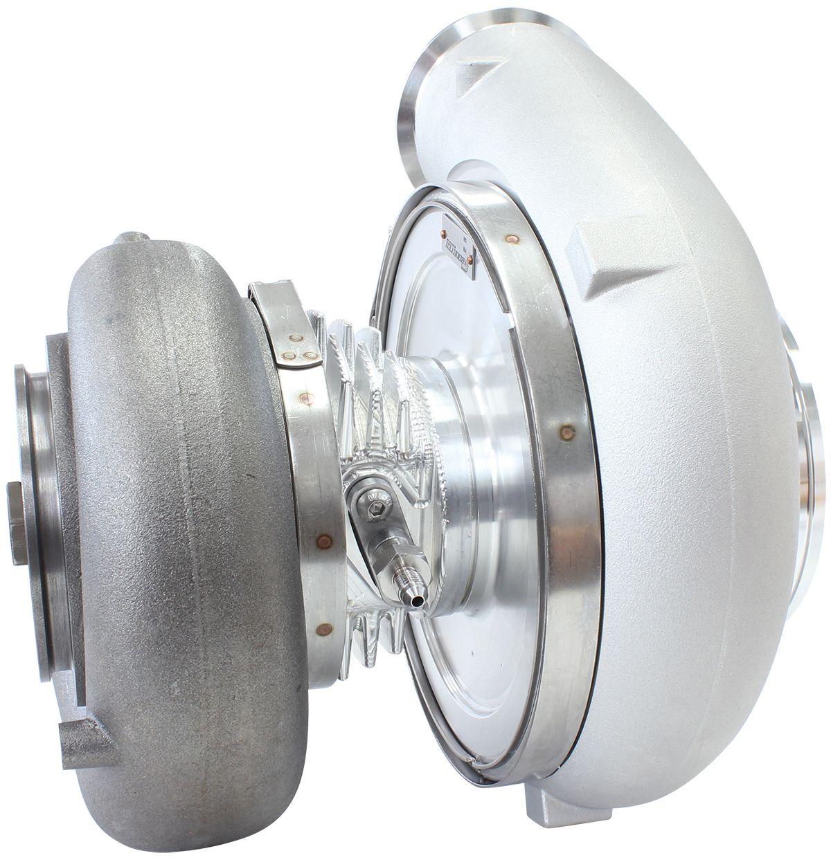 Aeroflow Performance External Wastegate, V-Band Inlet & Exhaust Flanges Aeroflow BOOSTED 94103 V-Band 1.22 Turbocharger 2000HP, Natural Cast Finish AF8005-6015 SR