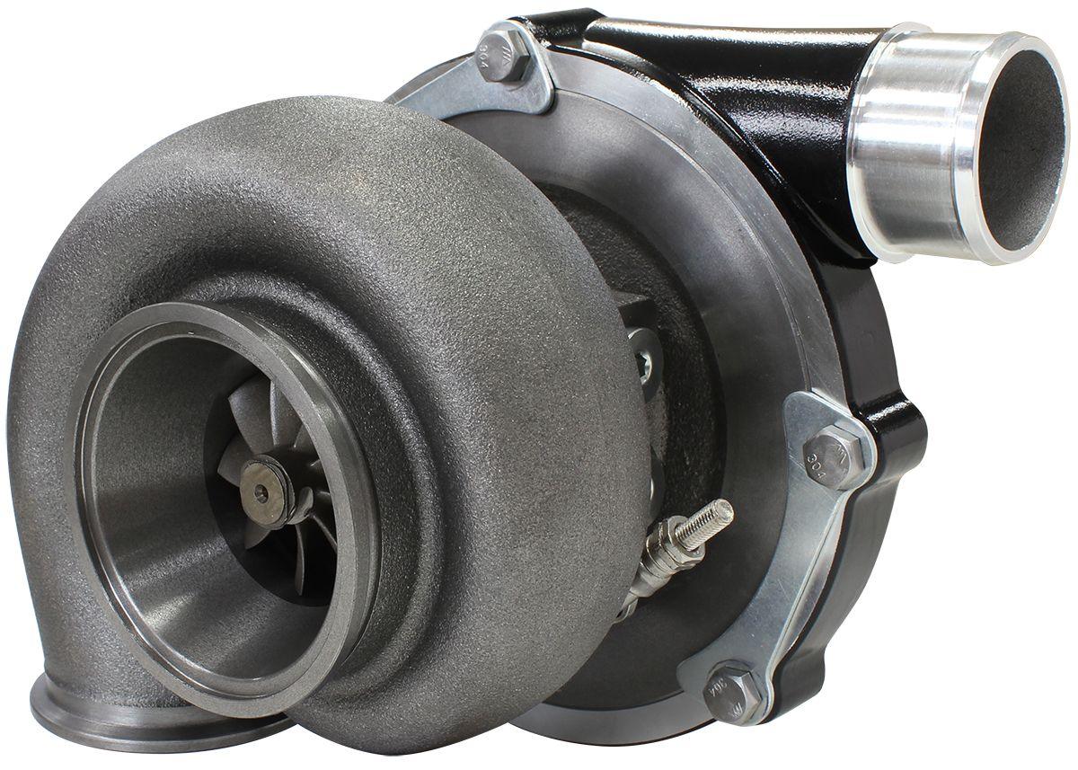 Aeroflow Performance External Wastegate, V-Band Inlet & Exhaust Flanges Aeroflow BOOSTED B5855 1.01 Reverse Rotation Turbocharger 770HP, Hi Temp Black Finish AF8 SR
