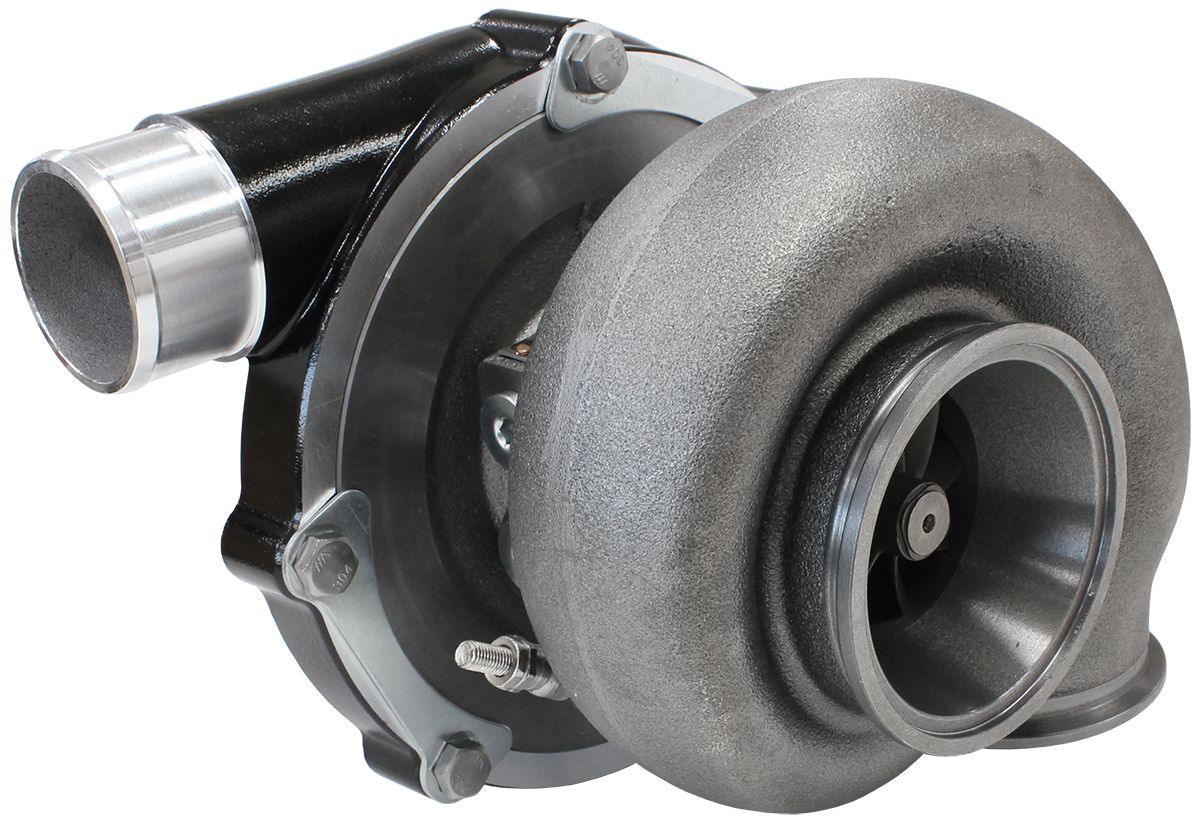 Aeroflow Performance External Wastegate, V-Band Inlet & Exhaust Flanges Aeroflow BOOSTED B5855 1.21 Turbocharger 770HP, Hi Temp Black Finish AF8005-3050BLK SR