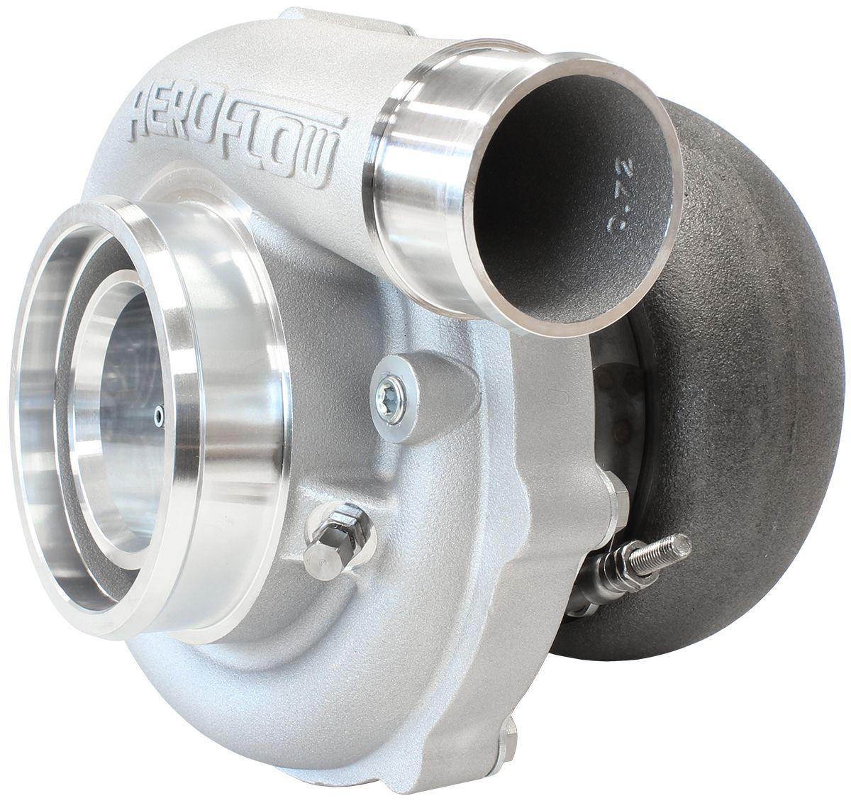 Aeroflow Performance External Wastegate, V-Band Inlet & Exhaust Flanges Aeroflow BOOSTED B5855 1.21 Turbocharger 770HP, Natural Cast Finish AF8005-3050 SR