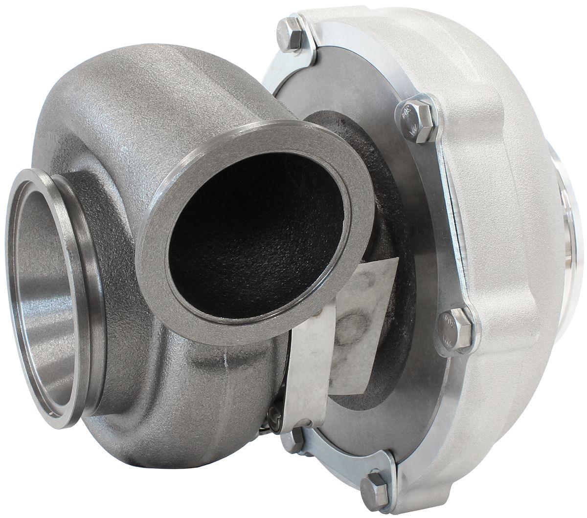 Aeroflow Performance External Wastegate, V-Band Inlet & Exhaust Flanges Aeroflow BOOSTED B5855 .83 Turbocharger 770HP, Natural Cast Finish AF8005-3048 SR