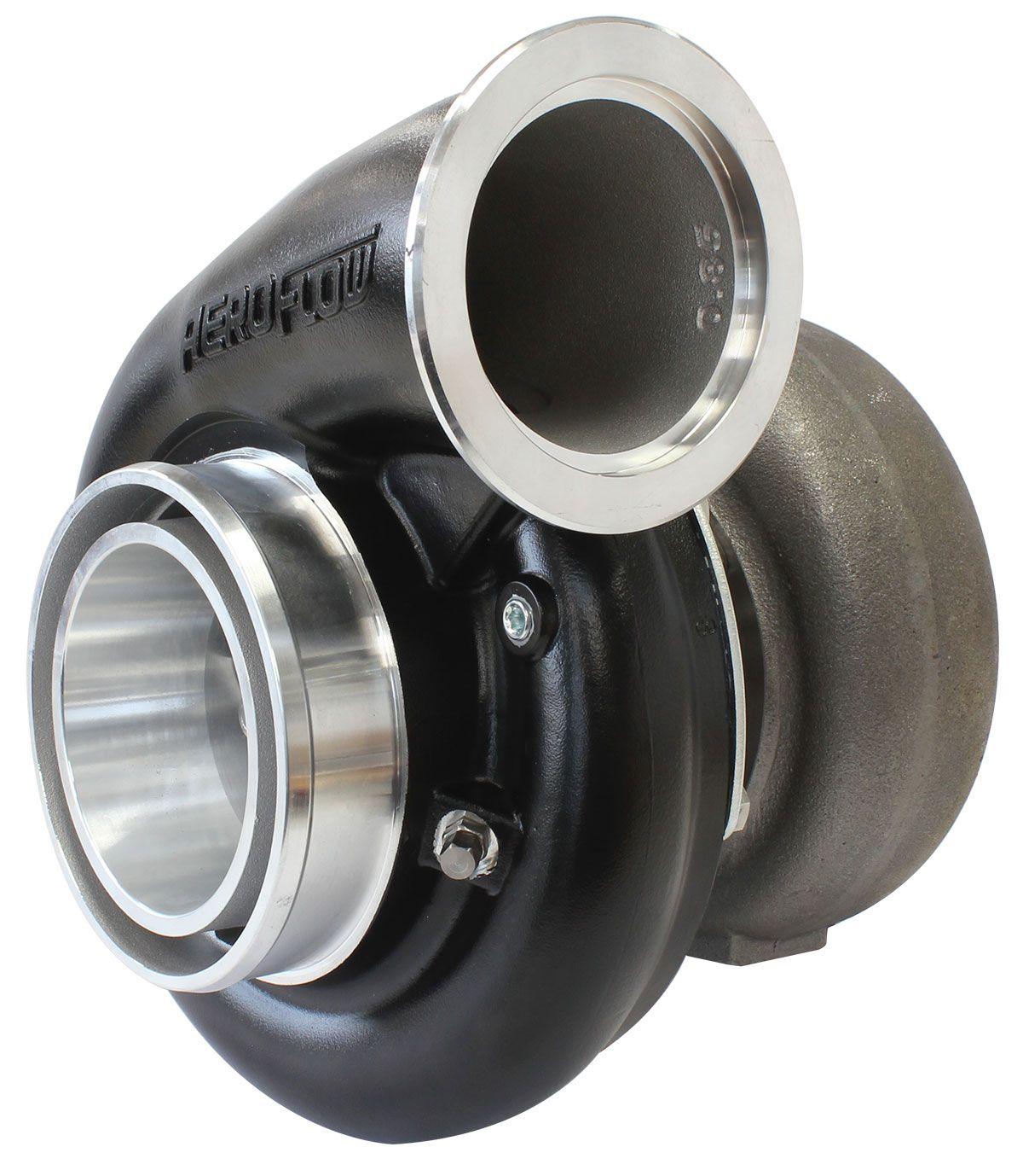 Aeroflow Performance External Wastegate, V-Band Inlet & Exhaust Flanges Aeroflow BOOSTED B7875 V-Band 1.01 Turbocharger 1150HP, Hi Temp Black Finish AF8006-4024B SR