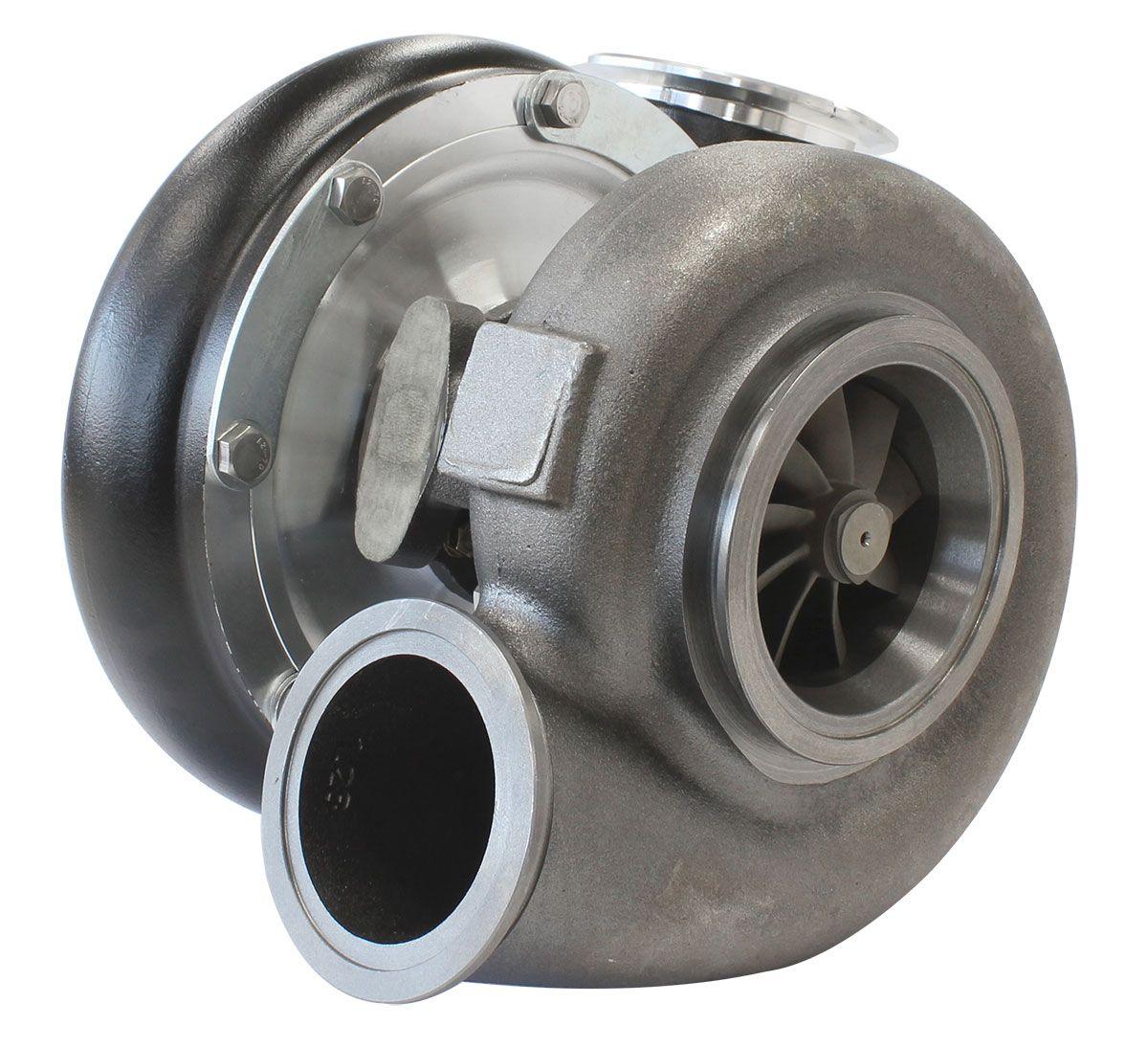 Aeroflow Performance External Wastegate, V-Band Inlet & Exhaust Flanges Aeroflow BOOSTED B7875 V-Band 1.28 Turbocharger 1150HP, Hi Temp Black Finish AF8006-4025B SR
