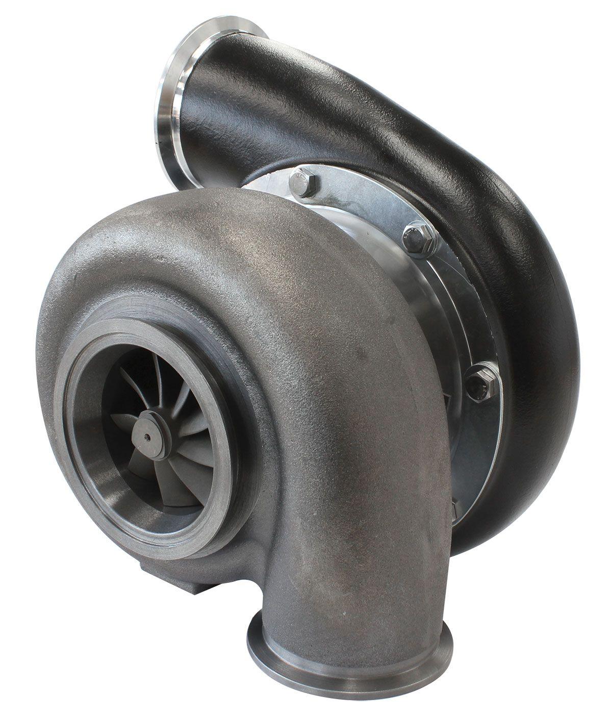 Aeroflow Performance External Wastegate, V-Band Inlet & Exhaust Flanges Aeroflow BOOSTED B7875 V-Band 1.28 Turbocharger 1150HP, Hi Temp Black Finish AF8006-4025B SR