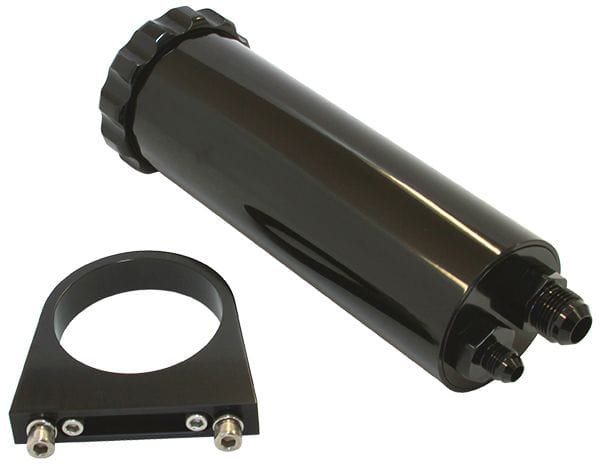 Aeroflow Performance Fabricated Tanks Black Aeroflow Billet Power Steering Reservoir - AF77-1027 SR