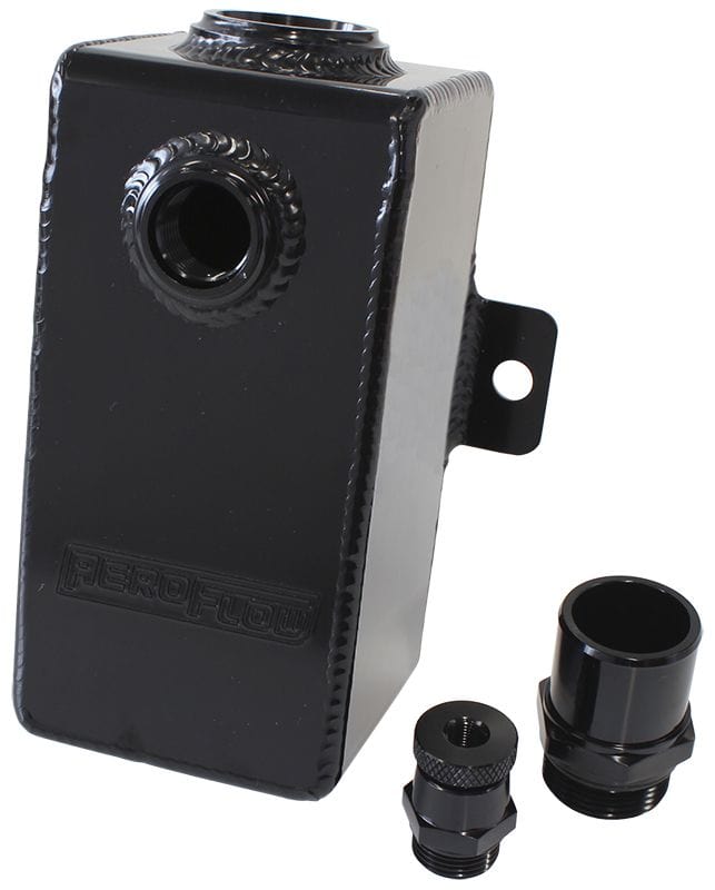 Aeroflow Performance Fabricated Tanks Black Aeroflow Universal Breather Tank - AF77-2015 SR