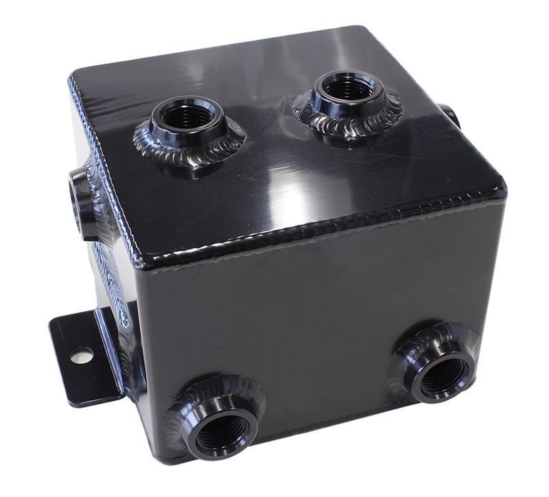 Aeroflow Performance Fabricated Tanks Black Aeroflow Universal Fabricated Alloy Tank - AF77-1010 SR