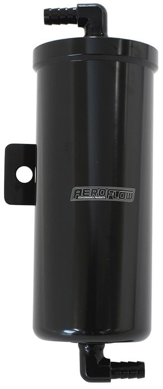 Aeroflow Performance Fabricated Tanks Black Aeroflow UNIVERSAL OVERFLOW TANK POLISH FINSH COMPACT DESIGN - AF77-1029 SR