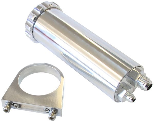 Aeroflow Performance Fabricated Tanks Polished Aeroflow Billet Power Steering Reservoir - AF77-1027 SR