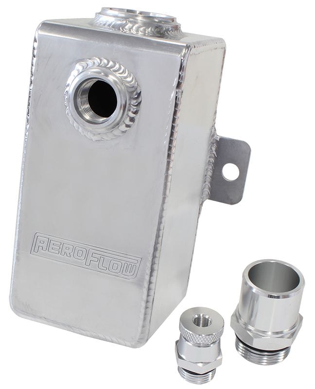 Aeroflow Performance Fabricated Tanks Polished Aeroflow Universal Breather Tank - AF77-2015 SR