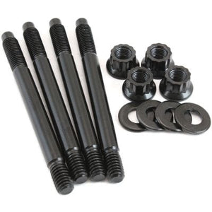 Aeroflow Carburettor Stud Kit to Suit 2" Spacer, 3.70" (94mm) OAL - Black Finish AF37-1053