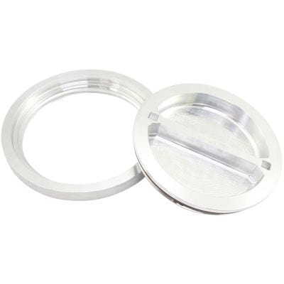 Aeroflow Performance Fabrication & Fasteners Aeroflow Flush Mount 6" Billet Aluminium Filler Raw Cap & Bung for Ice Box AF464-96 SR