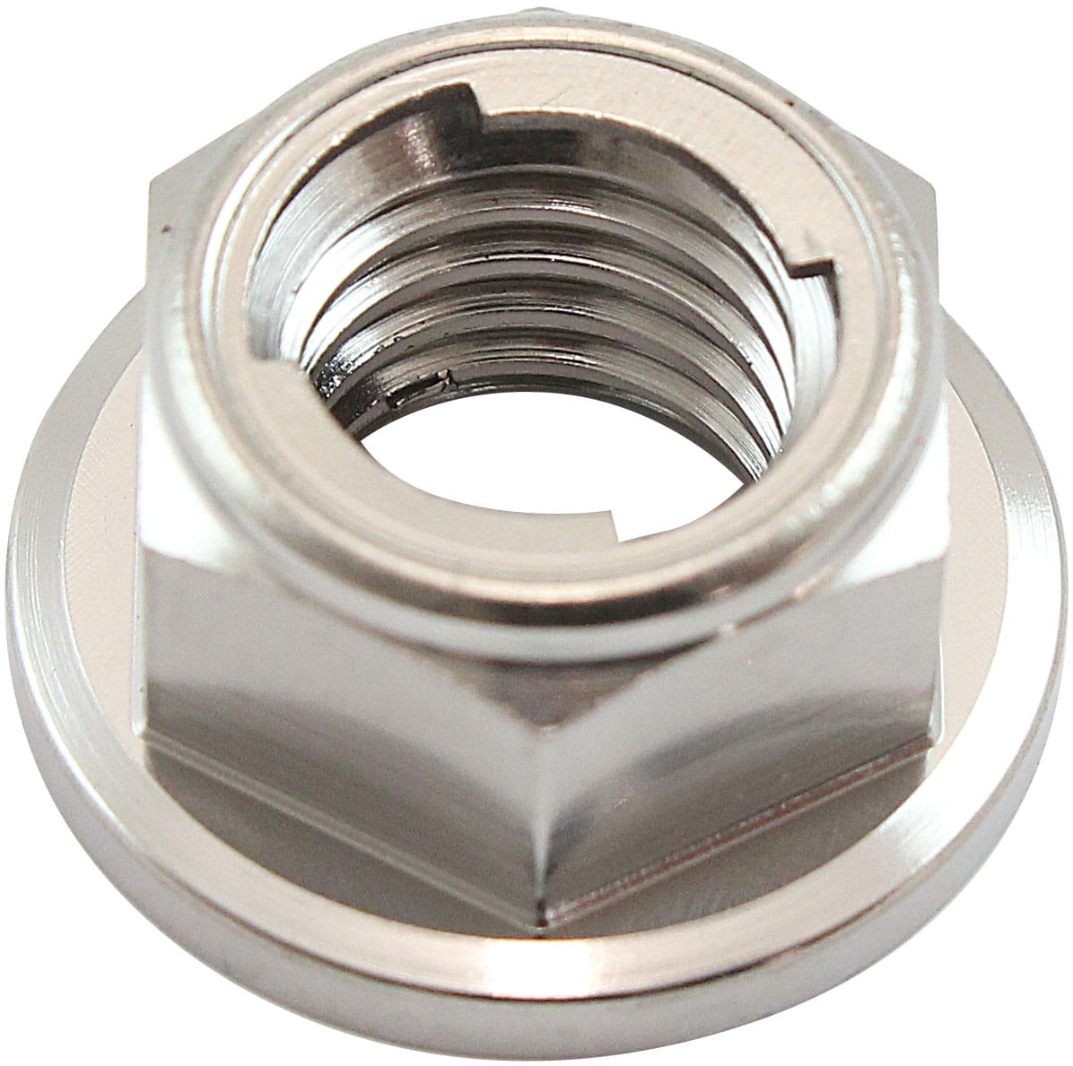 Aeroflow Performance Fabrication & Fasteners Aeroflow M10 x 1.25mm Titanium 6 Point Hex Locking Nut AF3603-0010 SR