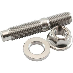 Aeroflow M10 x 1.25mm Titanium Stud, Hex Locking Nut and Washer Kit AF55-2016