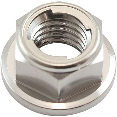 Aeroflow Performance Fabrication & Fasteners Aeroflow M10 x 1.50mm Titanium 6 Point Hex Locking Nut AF3604-0010 SR