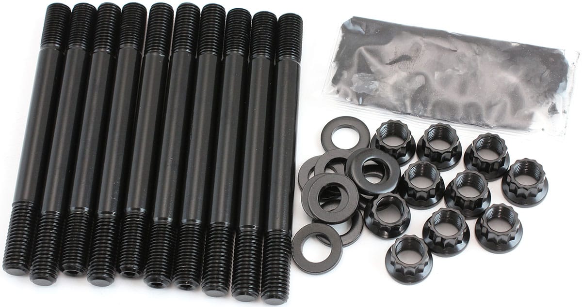 Aeroflow Performance Fabrication & Fasteners Aeroflow Nissan SR20 2 Bolt Main Stud Kit AF37-2235 SR