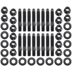 Aeroflow Universal Valve Cover Stud Kit 1/4-20" OAL 1.50", Pack of 16 - BlackFinish AF37-1503