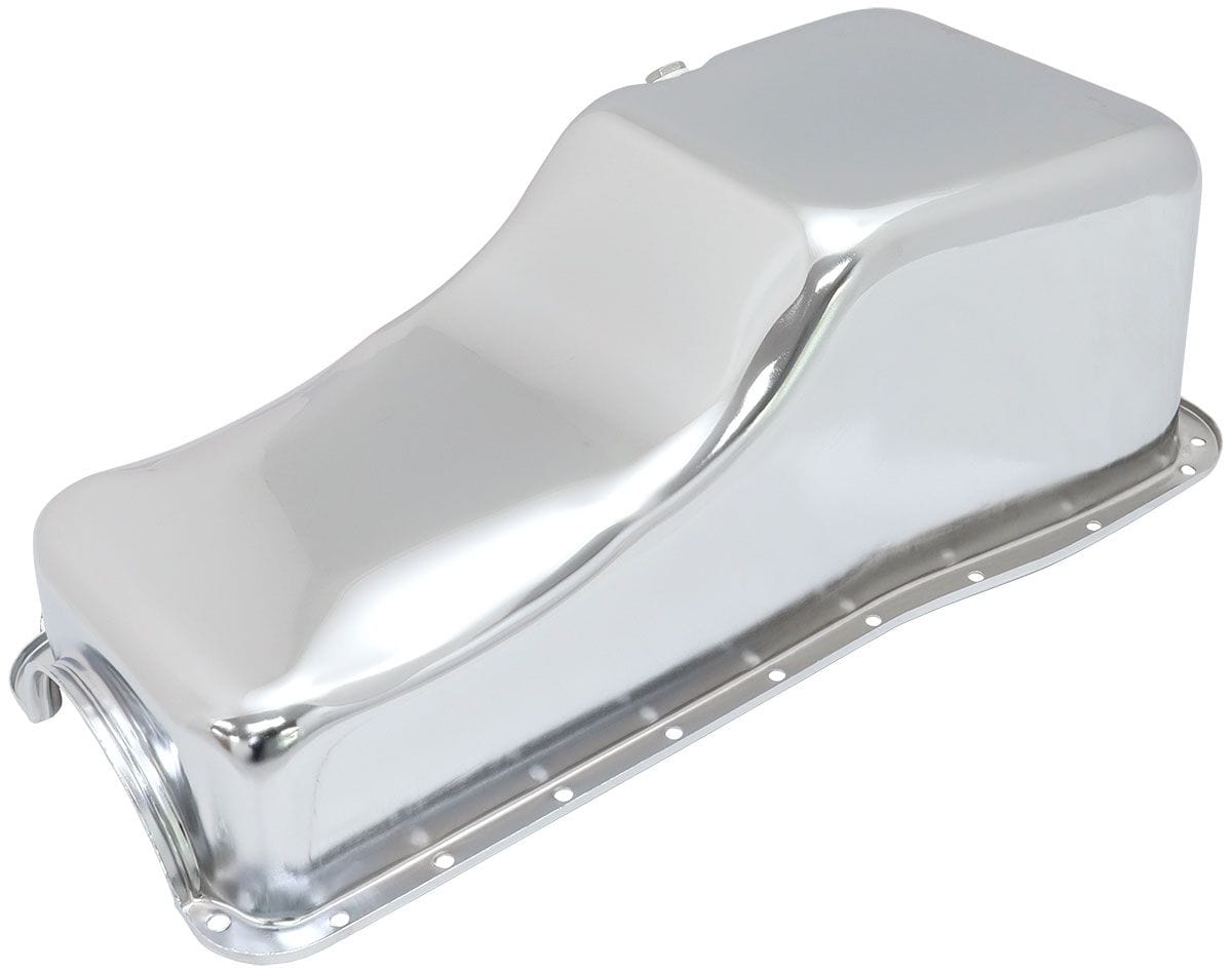 Aeroflow Performance Ford Big Block Standard Replacement Oil Pan, Chrome Finish Aeroflow Ford Big Block Standard Replacement Oil Pan, Chrome Finish AF82-9343C SR