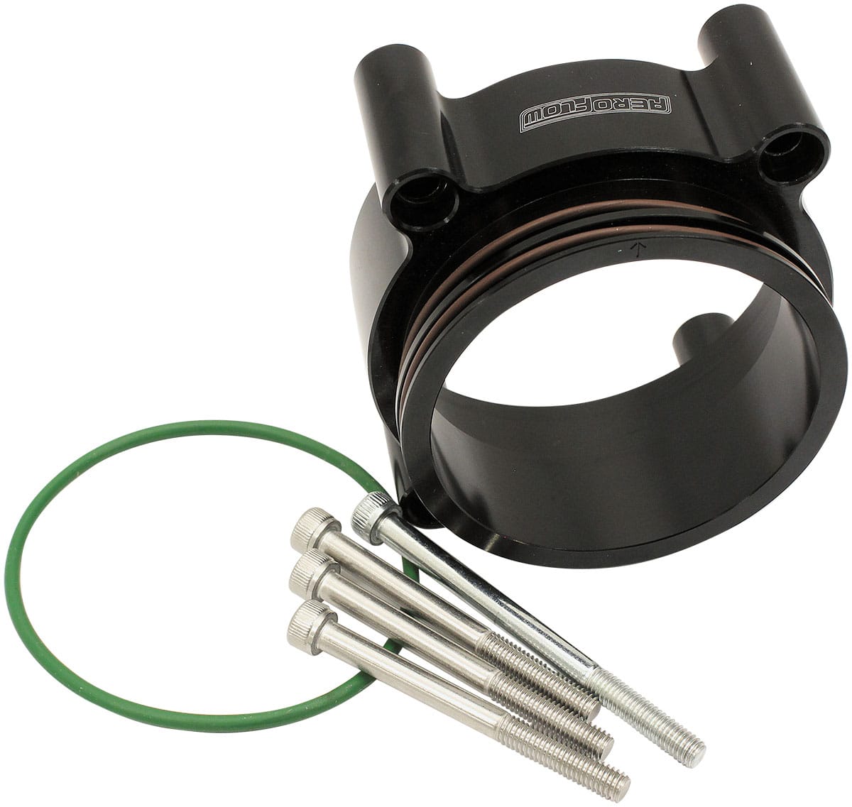 Aeroflow Performance FORD FG DBW 70mm THROTTLE ADAP (AF64-2148BLK) SR