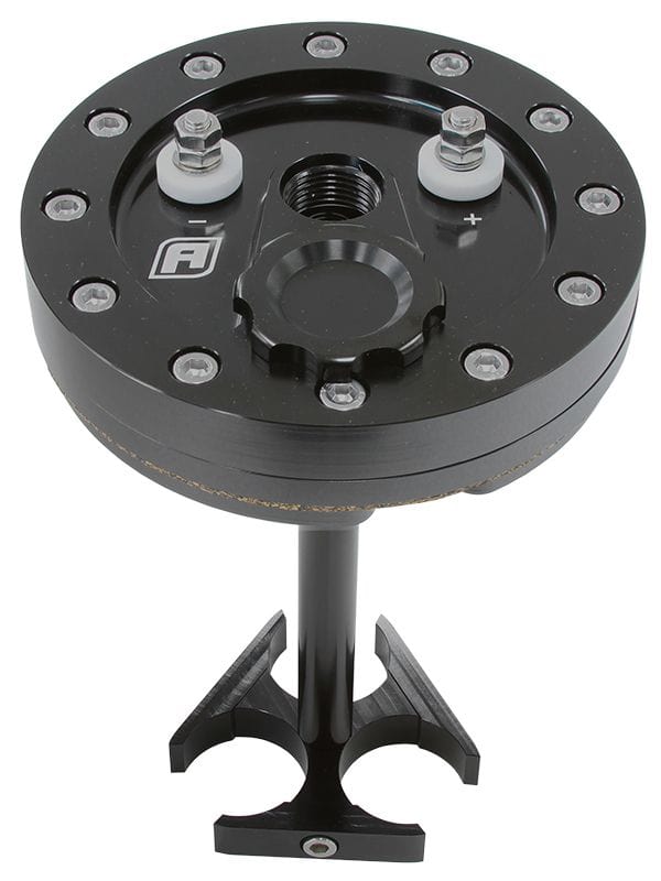 Aeroflow Performance Fuel Cells Black Aeroflow Billet Triple 39mm Fuel Pump Hanger AF64-4053 SR