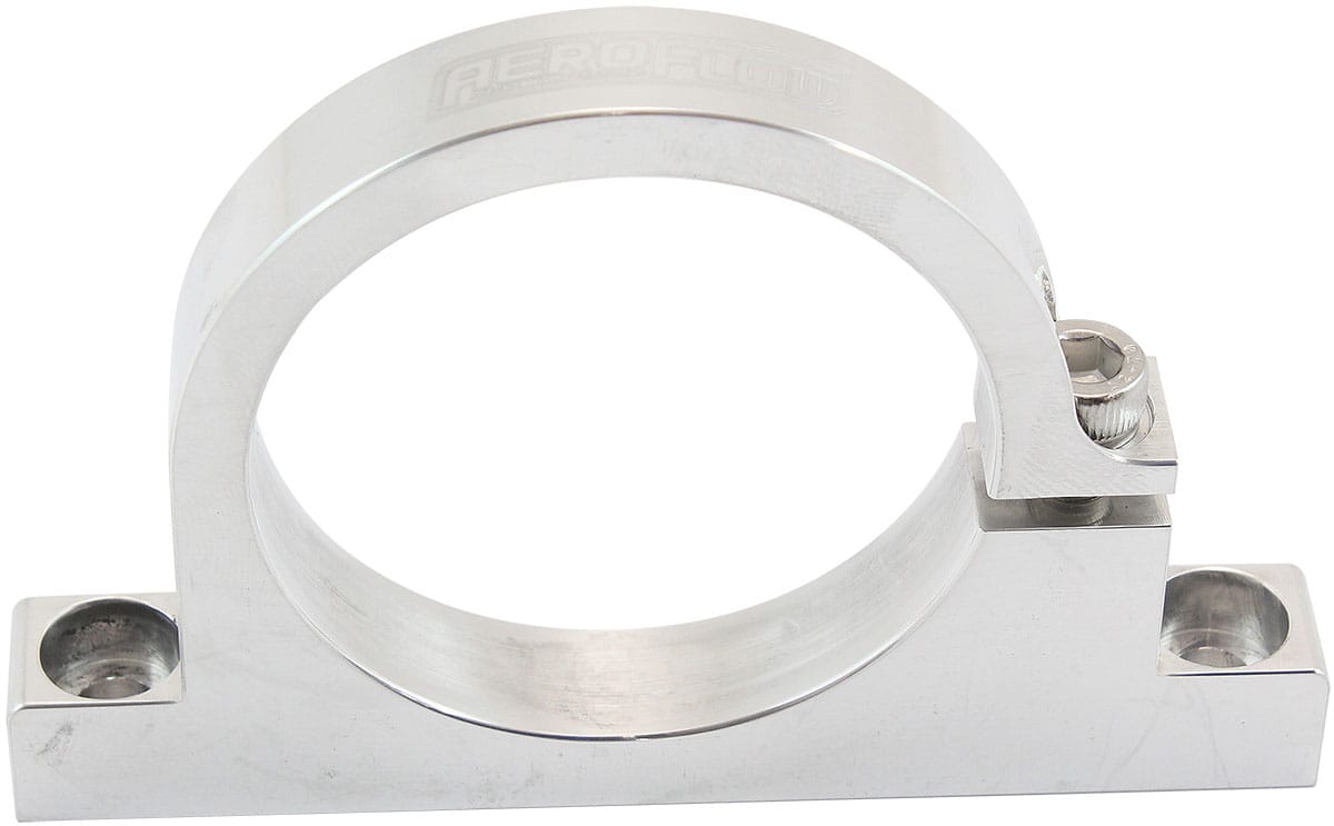 Aeroflow Performance Fuel System Aeroflow Billet Filter Bracket - Polished Finish AF66-2061 SR