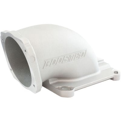 Aeroflow Performance Fuel System Aeroflow Cast EFI Throttle Body Elbow - Natural Cast Finish AF2045-1001 SR