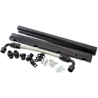 Aeroflow Performance Fuel System Aeroflow GM LS Fuel Rail Kit for Cathedral Port CarburettorHi Rise Single Plane EFI Intake Manifold AF6999-5001 SR