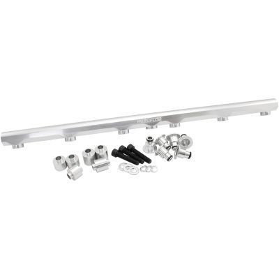 Aeroflow Performance Fuel System Aeroflow Toyota 2JZ-GE Billet EFI Fuel Rail - Silver AF64-2260S SR