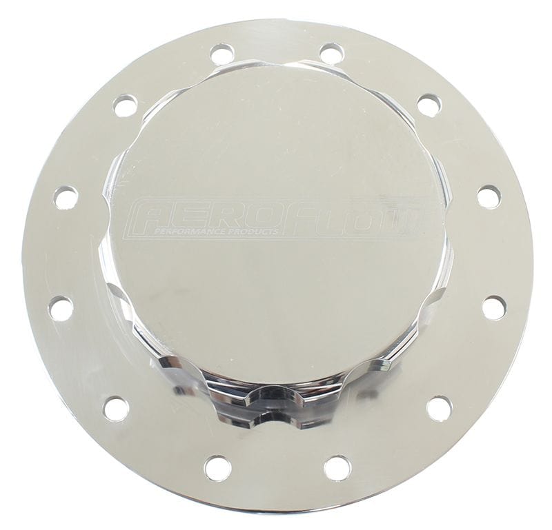 Aeroflow Performance Fuel Systems Silver Screw-On Billet Fuel Cell Cap Assembly AF85-2002 SR