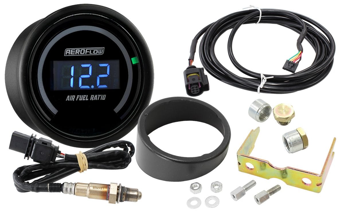 Aeroflow Performance Gauges AF49-7500 Aeroflow Air Fuel Ratio Gauge Kit SR