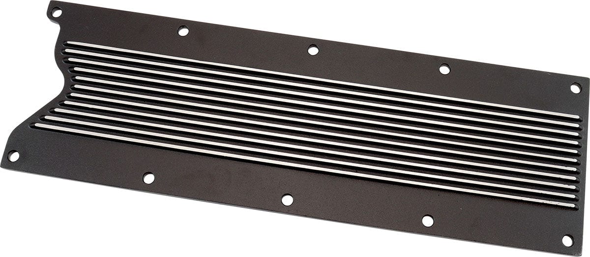 Aeroflow Performance GM LS1 FINNED VALLEY PLATE (AF77-5026BLK) SR