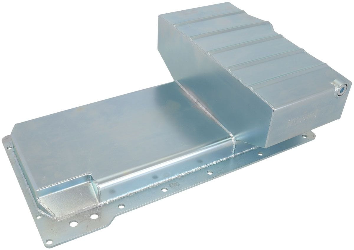Aeroflow Performance Holds 6.65 Litres, Extra Oil Filter Clearance Aeroflow Fabricated GM LS Front Sump Oil Pan with Oil Filter Attachment AF82-2015 SR