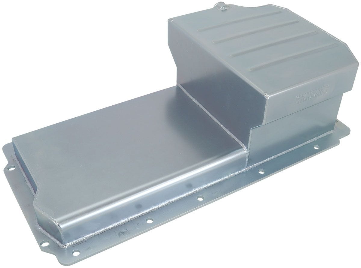 Aeroflow Performance Holds 6.65 Litres, Extra Oil Filter Clearance Aeroflow Fabricated GM LS Rear Sump Oil Pan with Oil Filter Attachment AF82-2008 SR