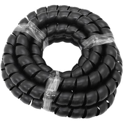 Aeroflow Performance Hose & Fittings Aeroflow 23.9mm ID Spiral Wrap Black Cover - 3.7 Meter Length AF91-9859 SR