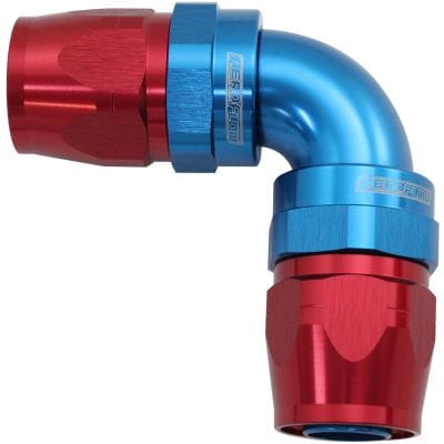 Aeroflow Performance Hose & Fittings Aeroflow 853 Series Cutter FullFlow 90° Dual Hose Ends -12AN AF853-12-12 SR