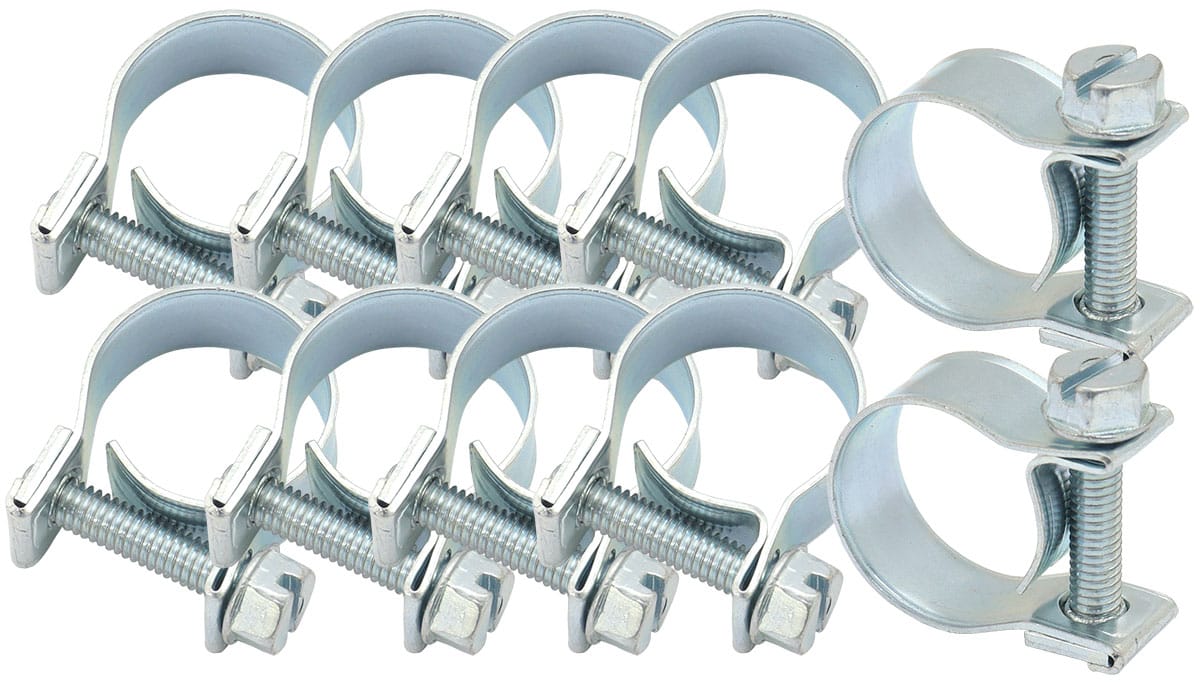 Aeroflow Performance Hose & Fittings Aeroflow EFI Hose Clamps (10 Pack) AF26-1113 SR