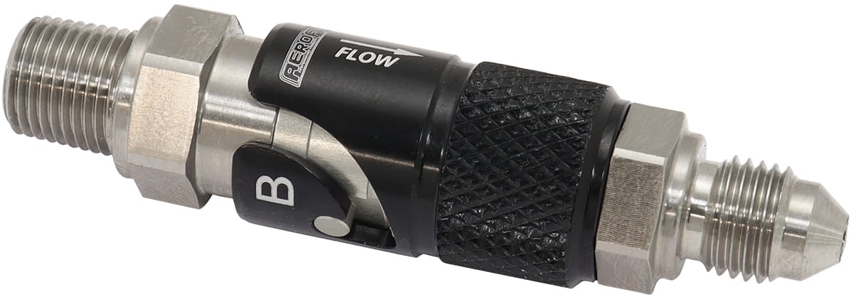 Aeroflow Performance Hose & Fittings Aeroflow Titanium Quick Release Fitting -3AN to 1/8" NPT with EPR Seals AFQR106-03 SR