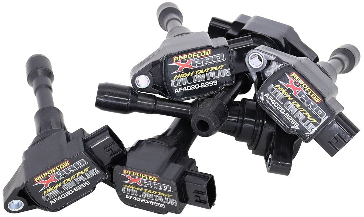 Aeroflow Performance Ignition AF4020-8299 Ignition Coil-on-Plug Coil Pack Hitachi Style R35 GTR Direct Fit, Sold Single. SR