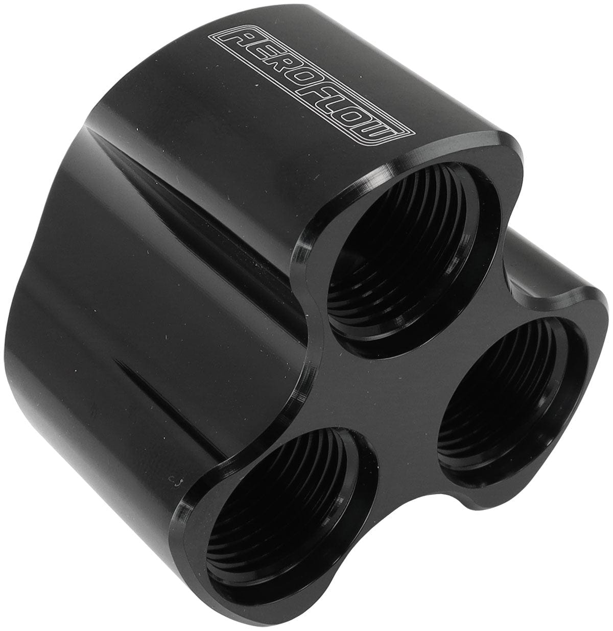 Aeroflow Performance INLINE 4 PORT DISTRIBUTION (AF935-10-08BLK) SR