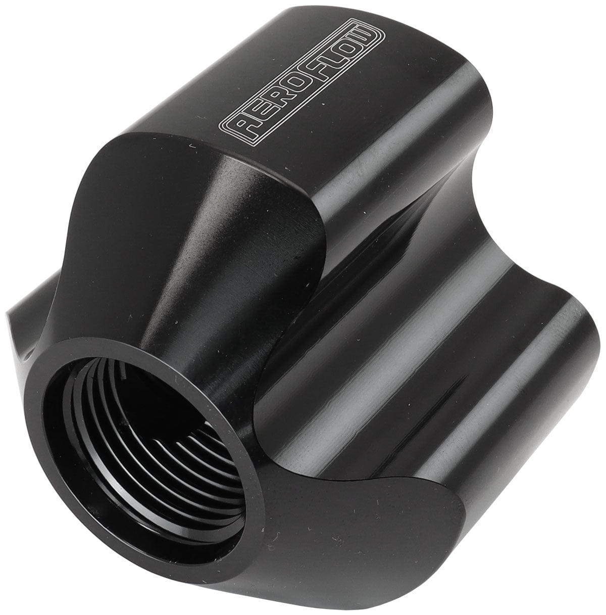 Aeroflow Performance INLINE 4 PORT DISTRIBUTION (AF935-10-08BLK) SR