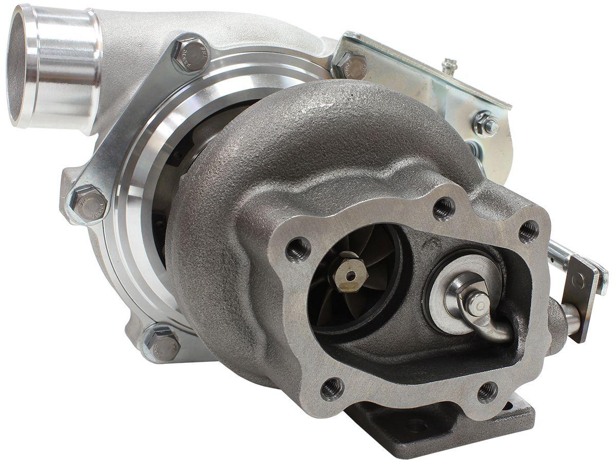 Aeroflow Performance Internal Wastegate, T25 / T28 Inlet Flange, 5-Bolt Exhaust Flange Aeroflow BOOSTED 5447 .64 Turbocharger 495HP, Natural Cast Finish AF8005-2005 SR