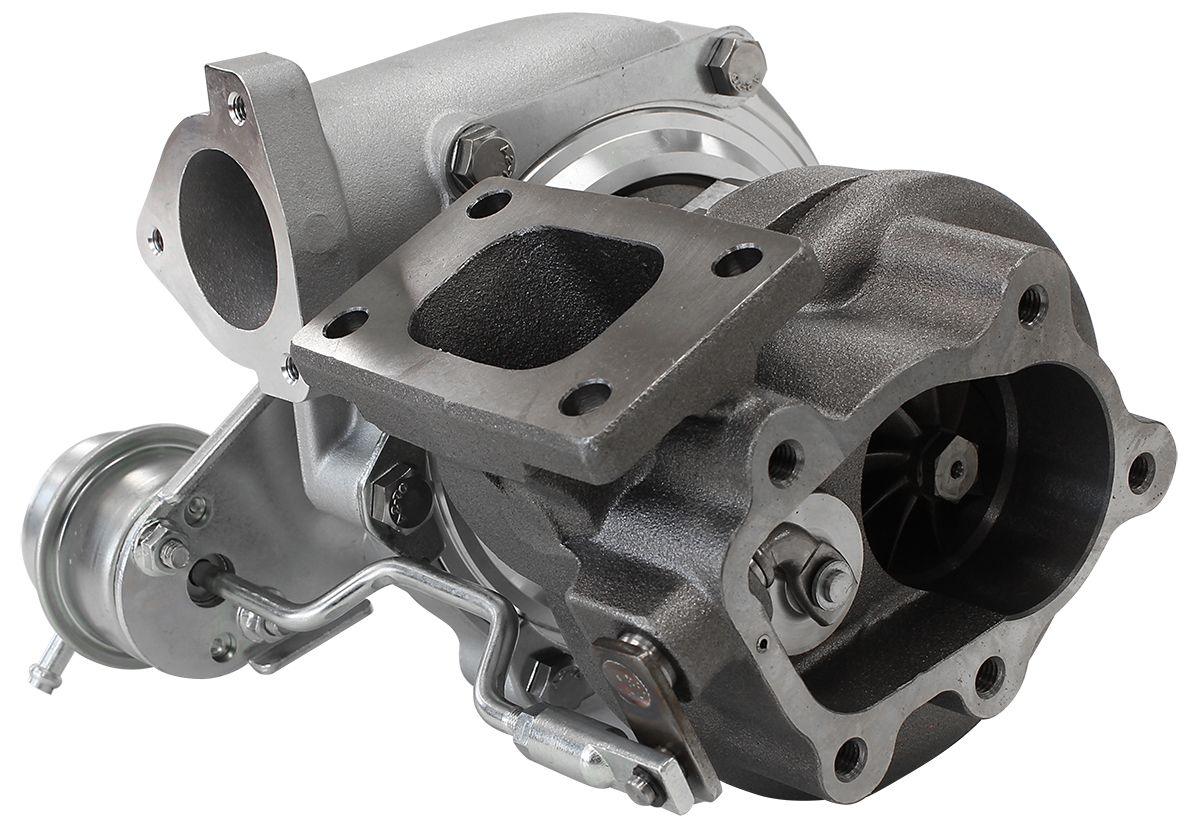 Aeroflow Performance Internal Wastegate, T25 / T28 Inlet Flange, 5-Bolt Exhaust Flange Aeroflow BOOSTED 5447 NISSAN .86 Turbocharger 525HP, Hi Temp Black Finish AF8005-2008 SR