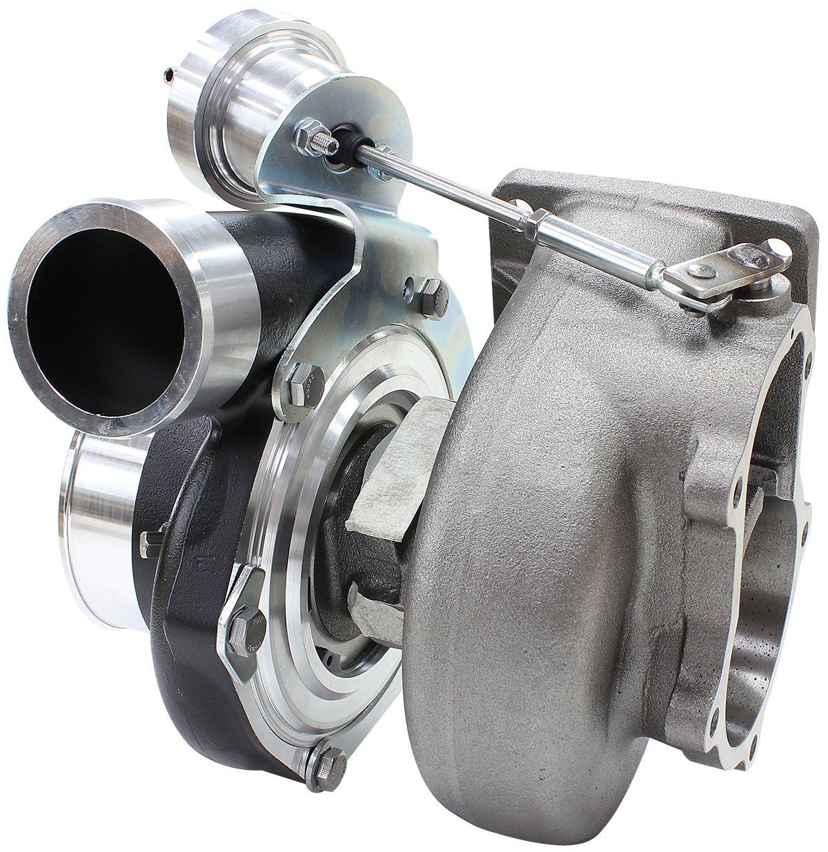 Aeroflow Performance Internal Wastegate, T3 Inlet Flange, BA-BF XR6 5-Bolt Exhaust Flange Aeroflow BOOSTED 6662 XR6 1.06 Turbocharger 825HP, Hi Temp Black Finish AF8005-3014BLK SR