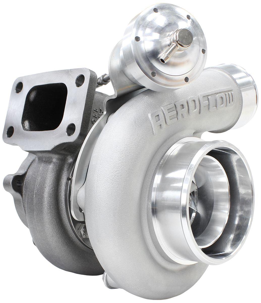 Aeroflow Performance Internal Wastegate, T3 Inlet Flange, BA-BF XR6 5-Bolt Exhaust Flange Aeroflow BOOSTED 6762 XR6 1.15 Turbocharger 1000HP, Natural Cast Finish AF8005-3018 SR