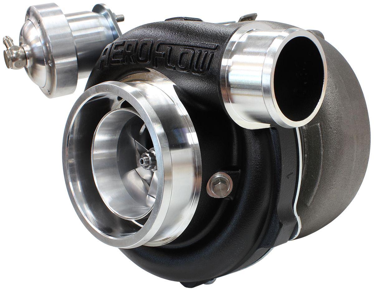 Aeroflow Performance Internal Wastegate, T3 Inlet Flange, FG XR6 5-Bolt Exhaust Flange Aeroflow BOOSTED 5862 XR6 1.06 Turbocharger 750HP, Hi Temp Black Finish AF8005-3013BLK SR