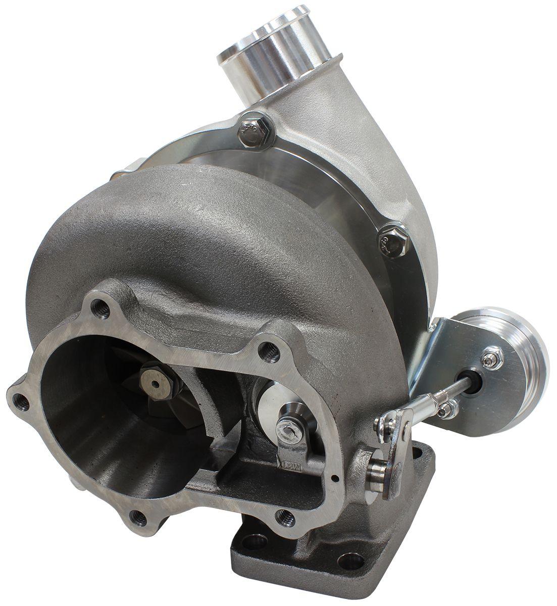 Aeroflow Performance Internal Wastegate, T3 Inlet Flange, FG XR6 5-Bolt Exhaust Flange Aeroflow BOOSTED 5862 XR6 1.06 Turbocharger 750HP, Natural Cast Finish AF8005-3013 SR